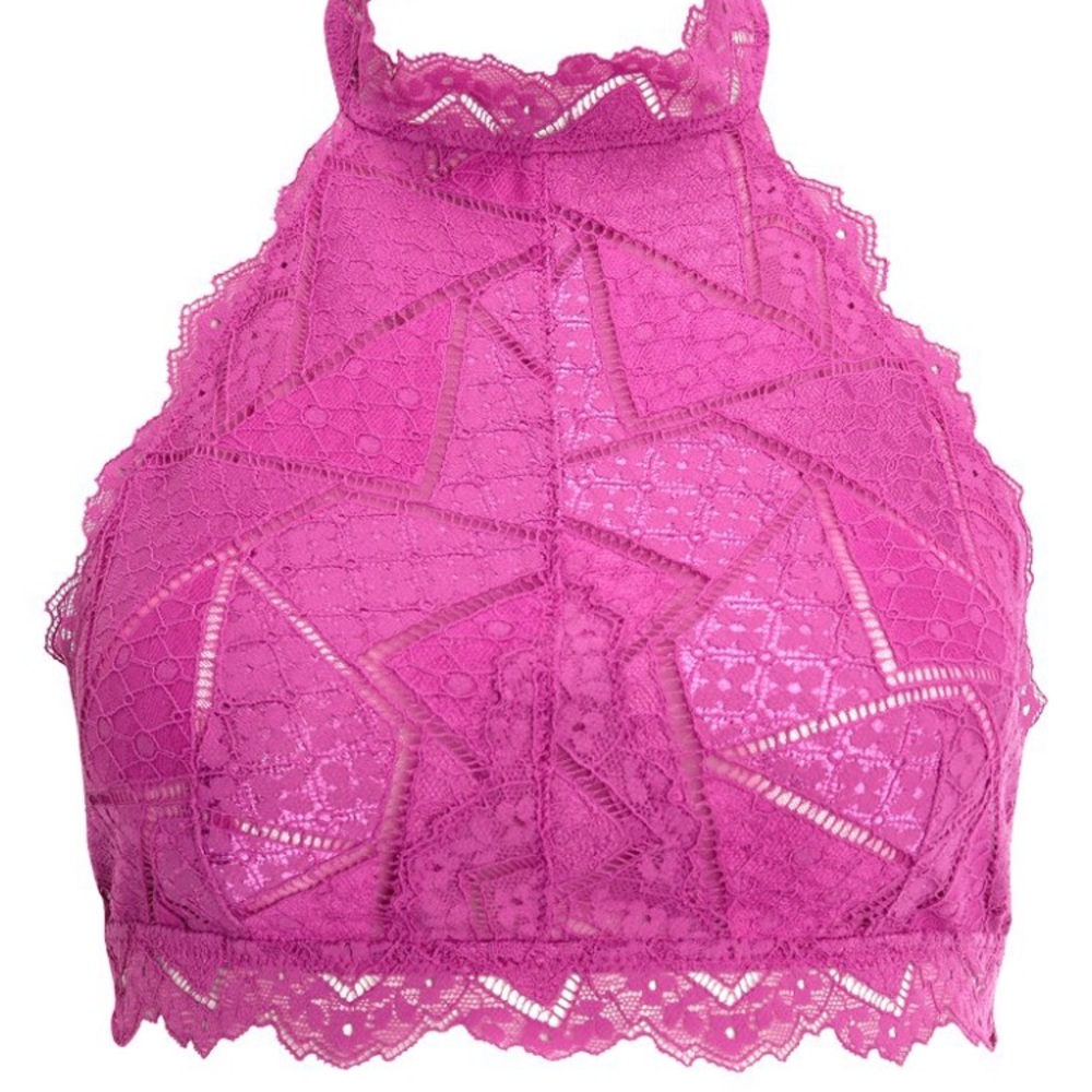 Free People Moonstruck high neck lace halter bra - Picture 5 of 5